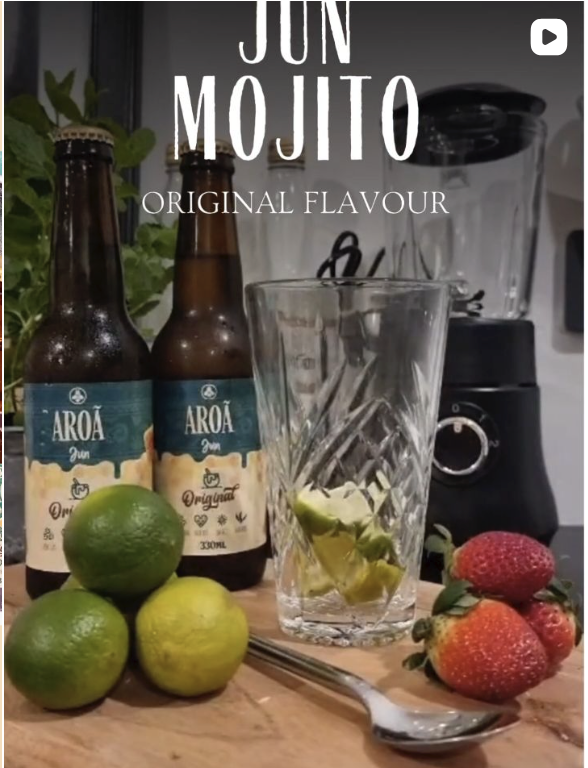 Konzept-Mockup: neue Geschmacksrichtung Mojito